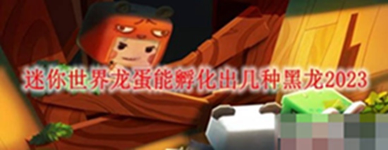 迷你世界龙蛋能孵化出几种黑龙 迷你世界龙蛋能孵化出黑龙详情