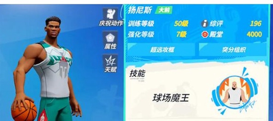全明星街球派对扬尼斯强度如何 球员扬尼斯介绍